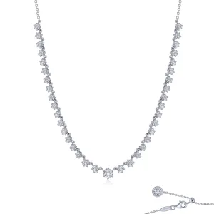 Lafonn Simulated Diamond Graduated Tennis Necklace N0272CLP16