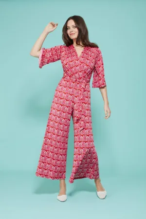 Laurie Jumpsuit - Tinos Pink Red