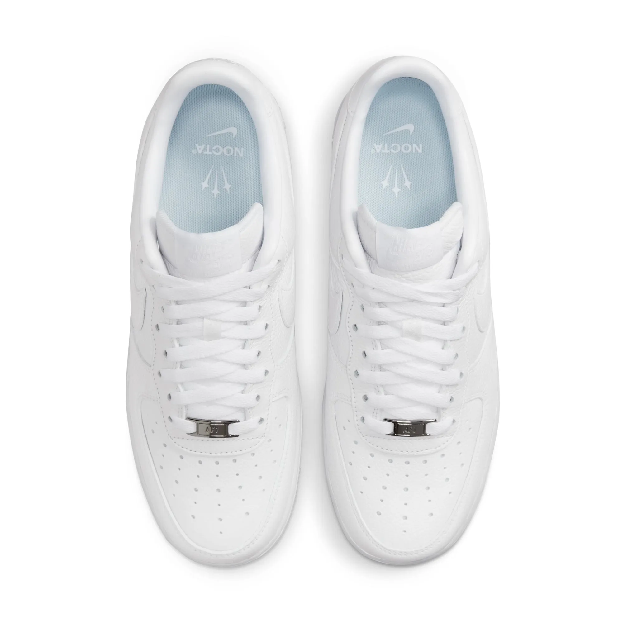 Men's Nike Air Force 1 Low- WHITE/WHITE-WHITE-COBALT TINT