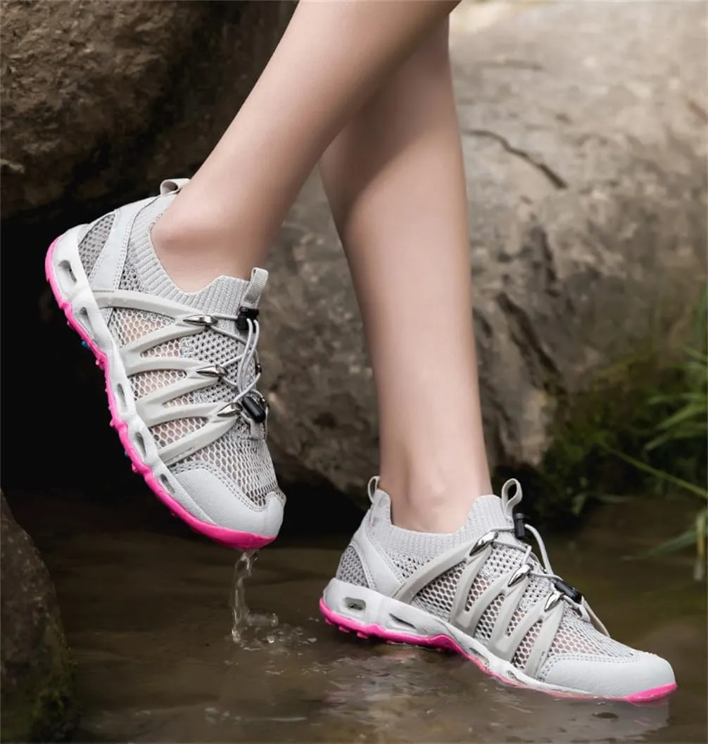 Mesh Breathable Slip Resistant Shock Absorbing Camping Hiking Shoes