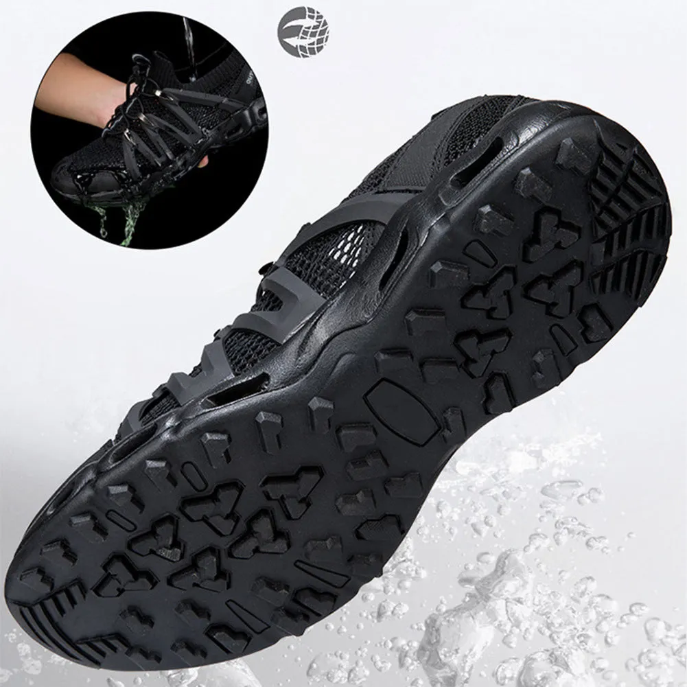 Mesh Breathable Slip Resistant Shock Absorbing Camping Hiking Shoes