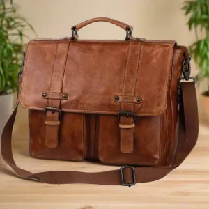 MET Messenger Laptop Leather Bag