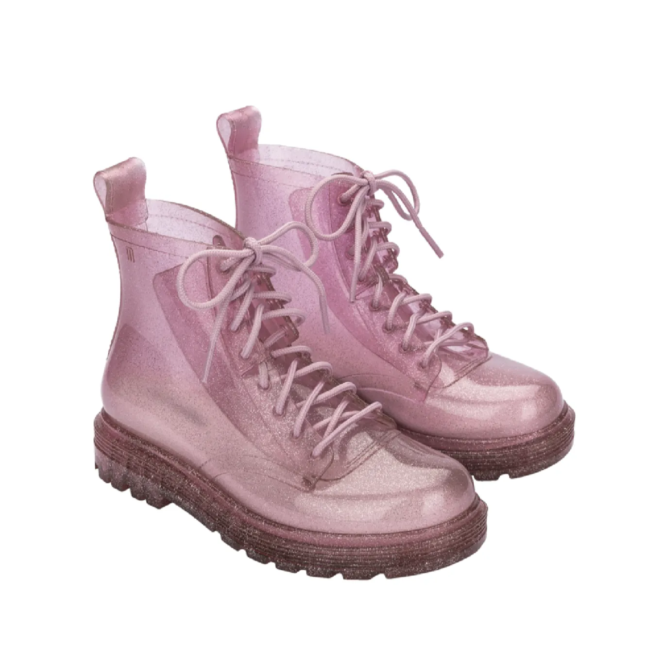 Mini Melissa Coturno Kids Boot - Glitter Pink