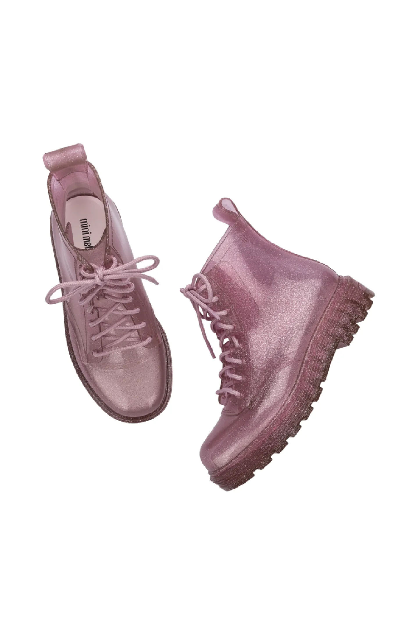 Mini Melissa Coturno Kids Boot - Glitter Pink