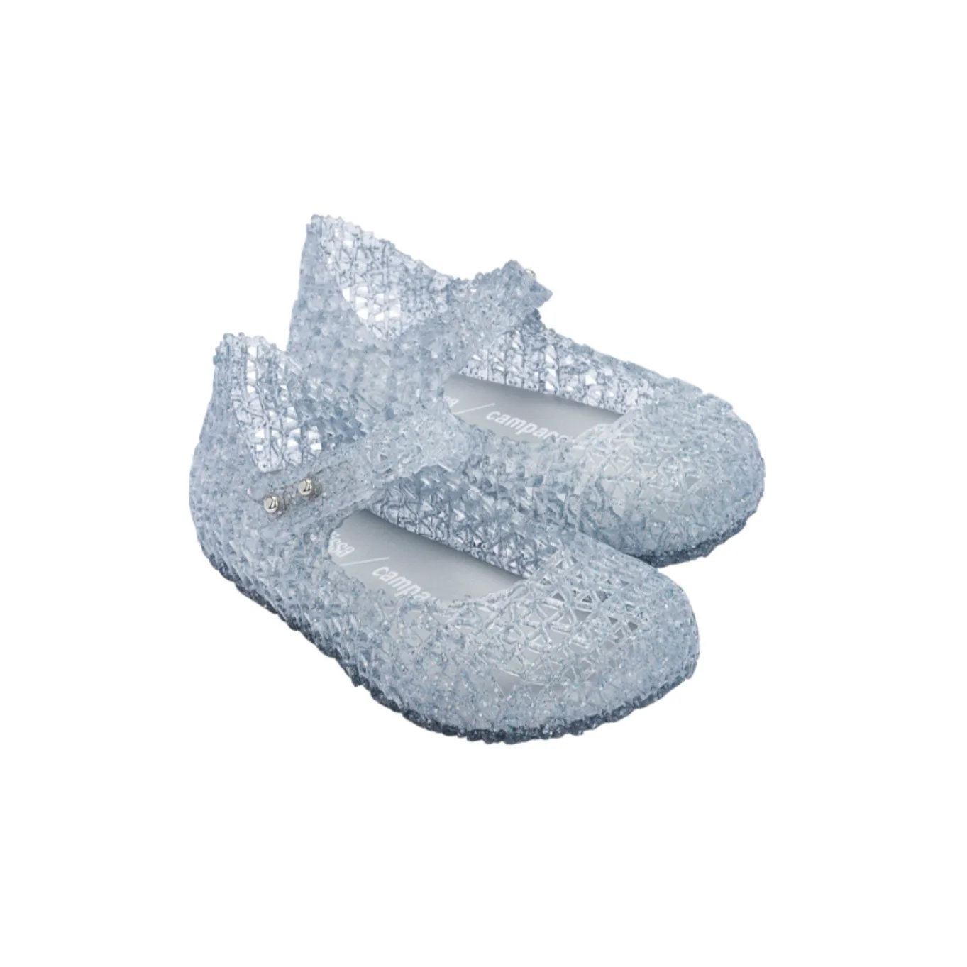 Mini Melissa Mini Campana Papel - Glitter Clear