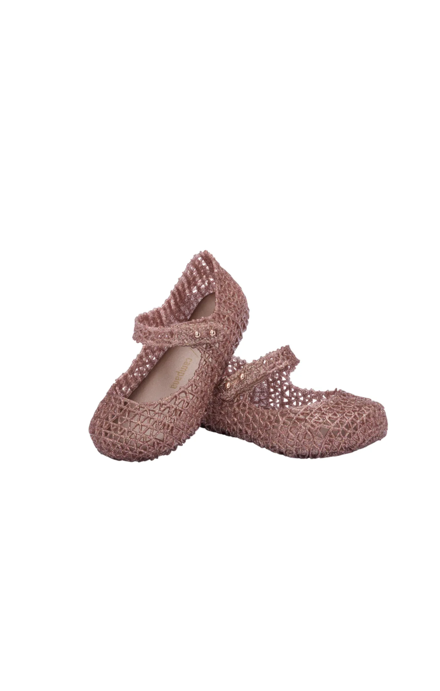 Mini Melissa Mini Campana Papel - Rose Glitter