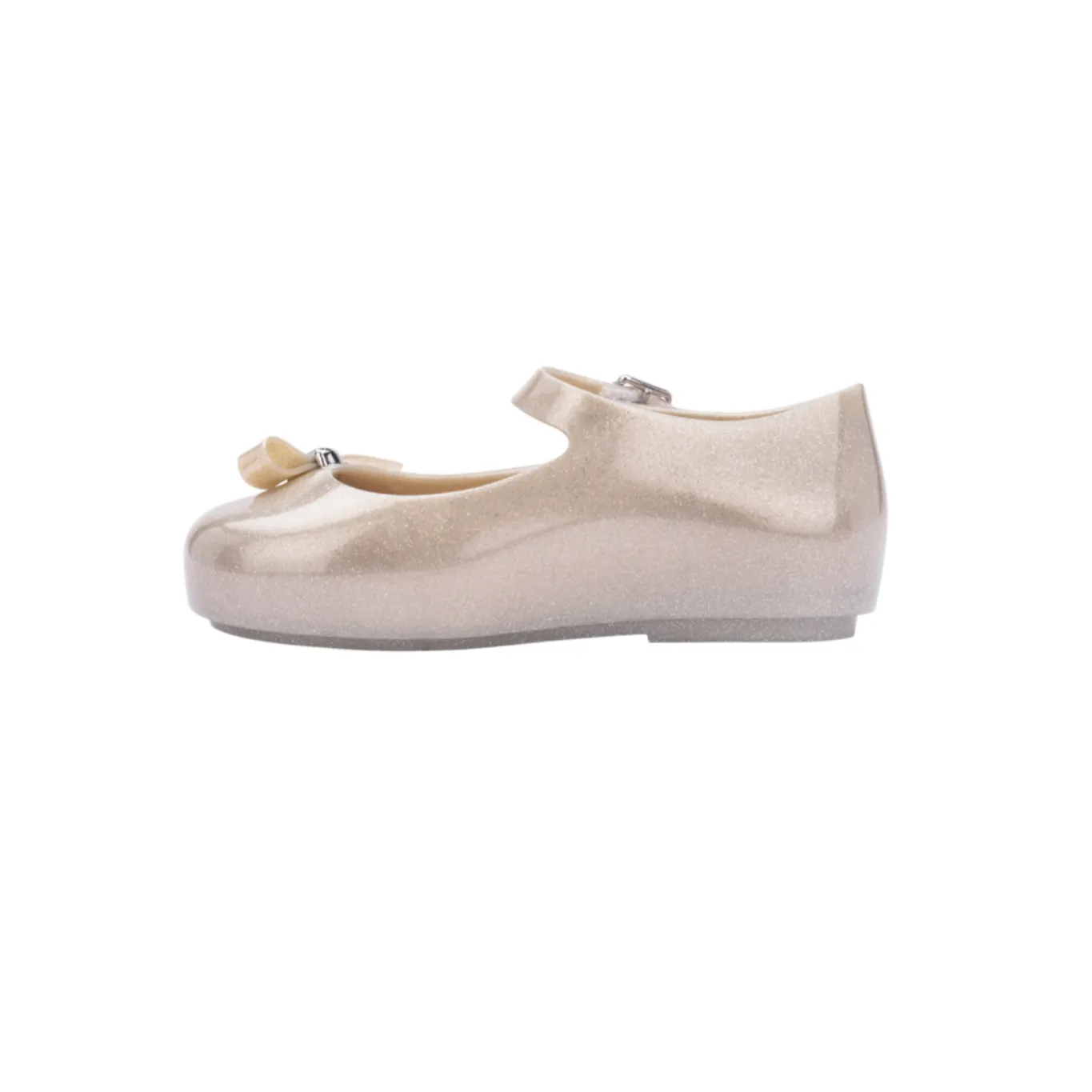 Mini Melissa Mini Dora BB - White / Gold Glitter