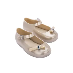 Mini Melissa Mini Dora BB - White / Gold Glitter