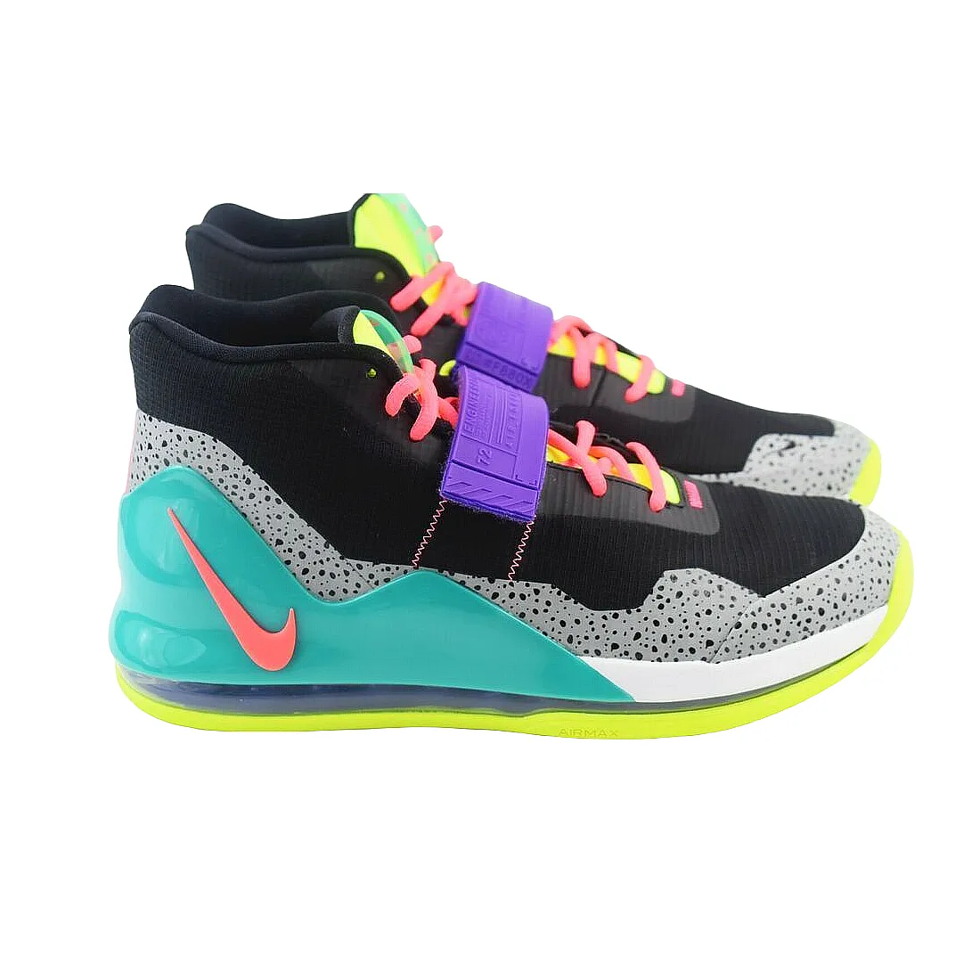 Nike Air Force Max Multi-Color Black Hot Punch Volt Green AR0974005 Size 11 New