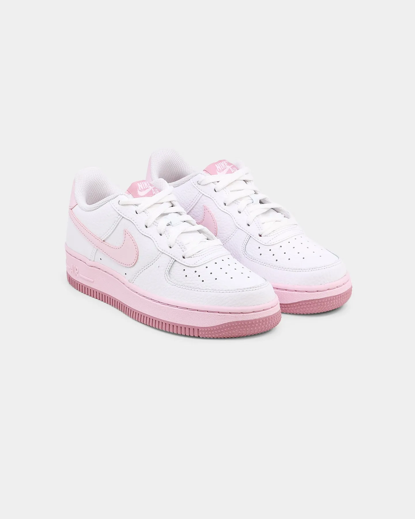 Nike Kid's Air Force 1 (GS) White/Pink Foam