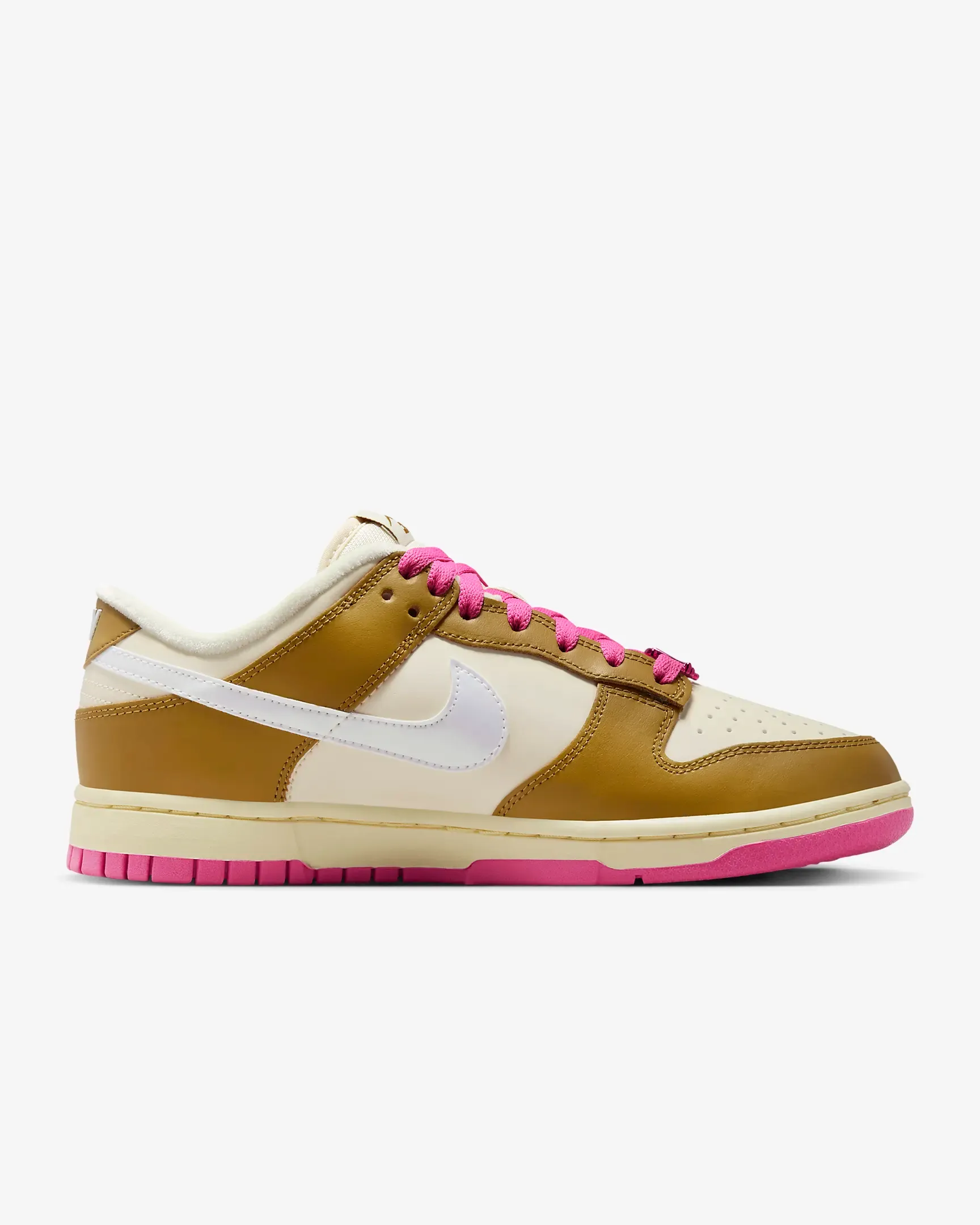 Nike Women's Dunk Low SE Shoes - Bronzine / Playful Pink / Alabaster / Coconut Milk