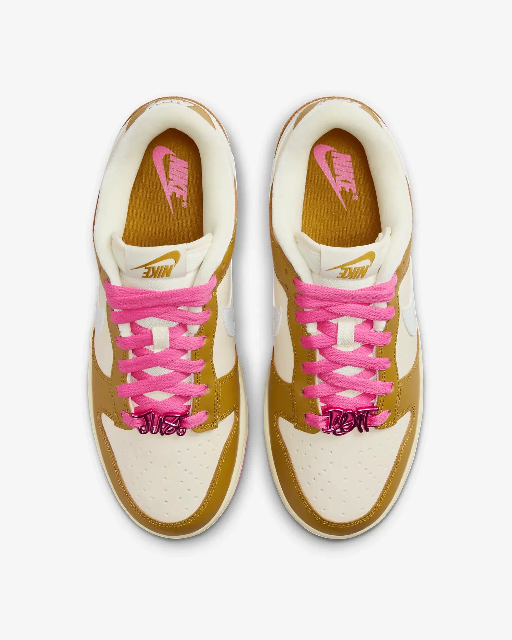 Nike Women's Dunk Low SE Shoes - Bronzine / Playful Pink / Alabaster / Coconut Milk