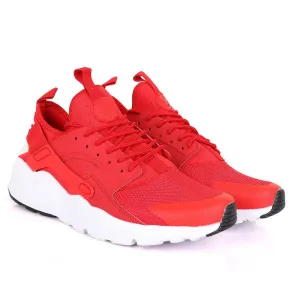 NK Huarache Ultra Red and White Sneaker