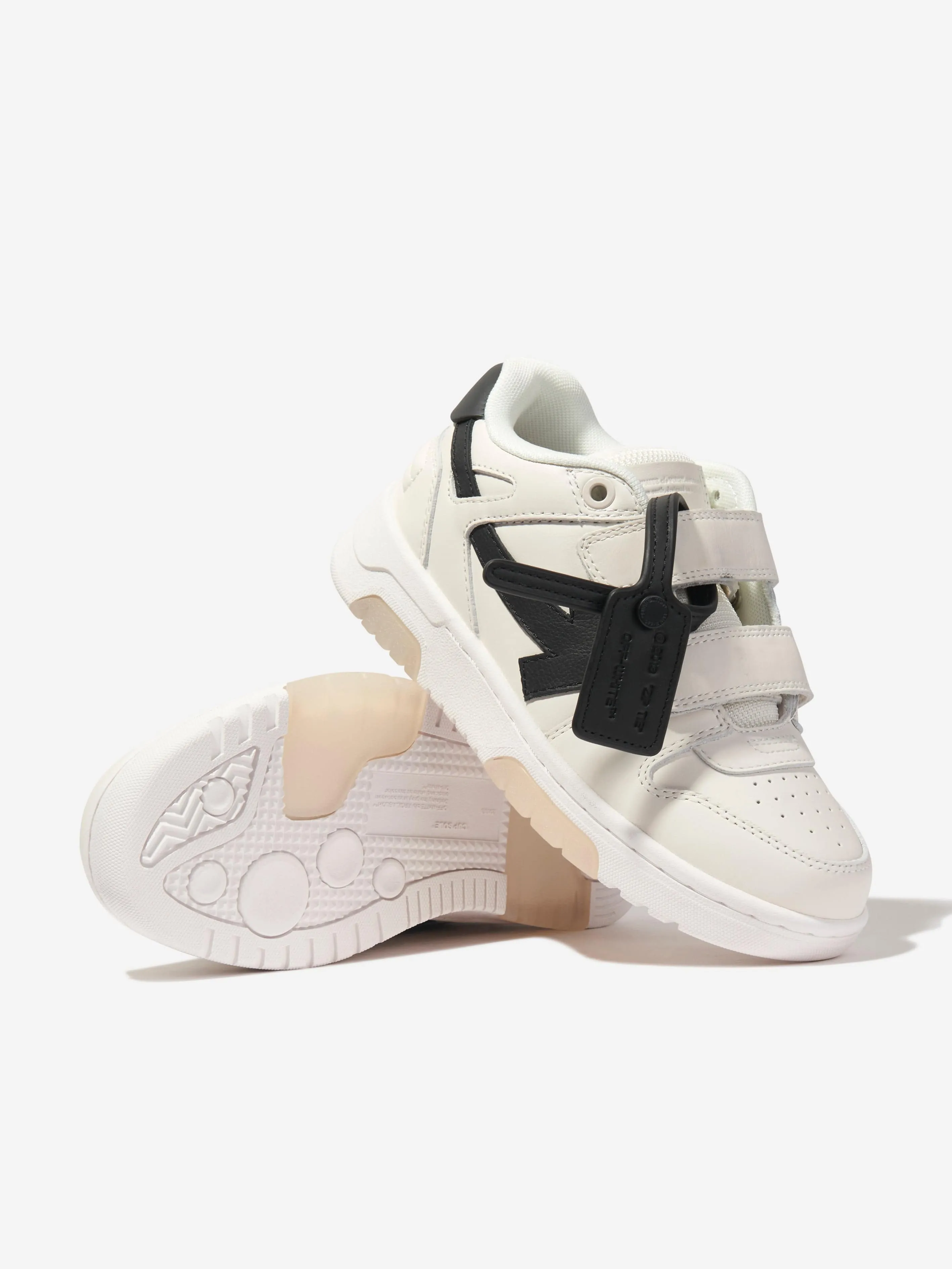 Off-White Kids Leather Out Of Office Straps Trainers in White