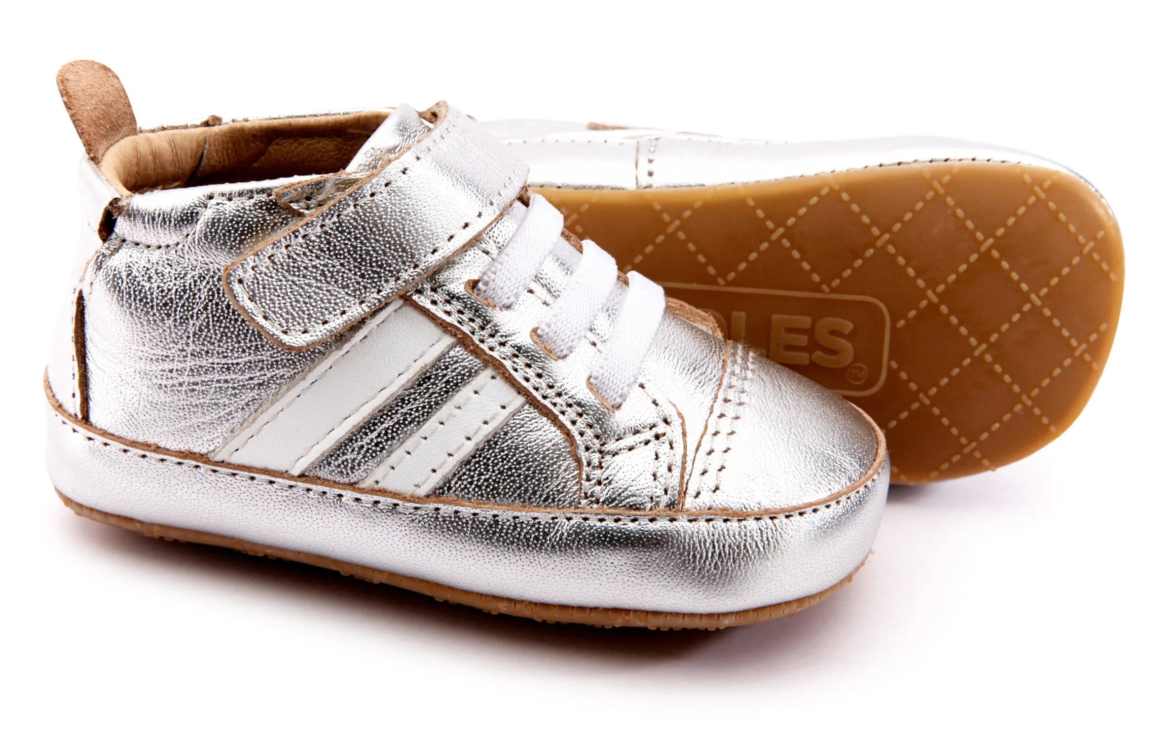 Old Soles Boy's & Girl's 066R High Roller Shoes - Silver/Snow