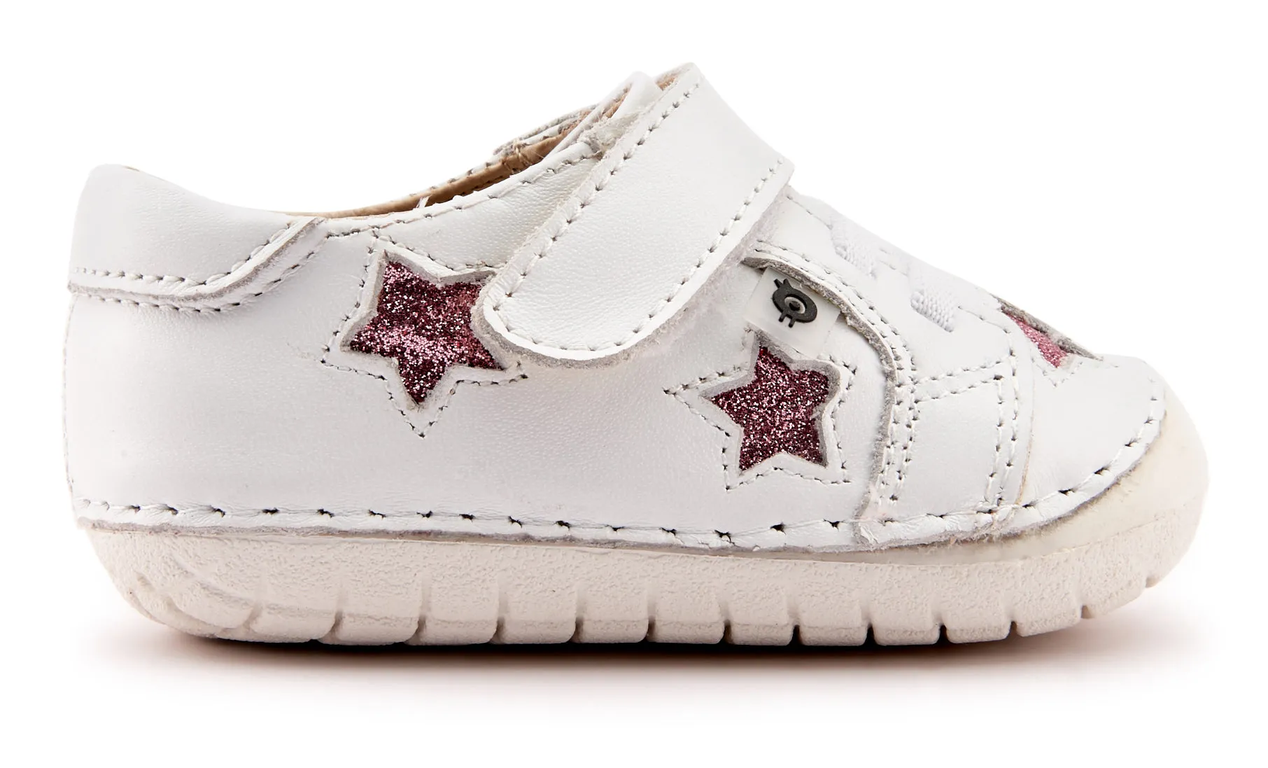 Old Soles Girl's 4045 Starey Pave Sneakers - Snow/Glam Pink