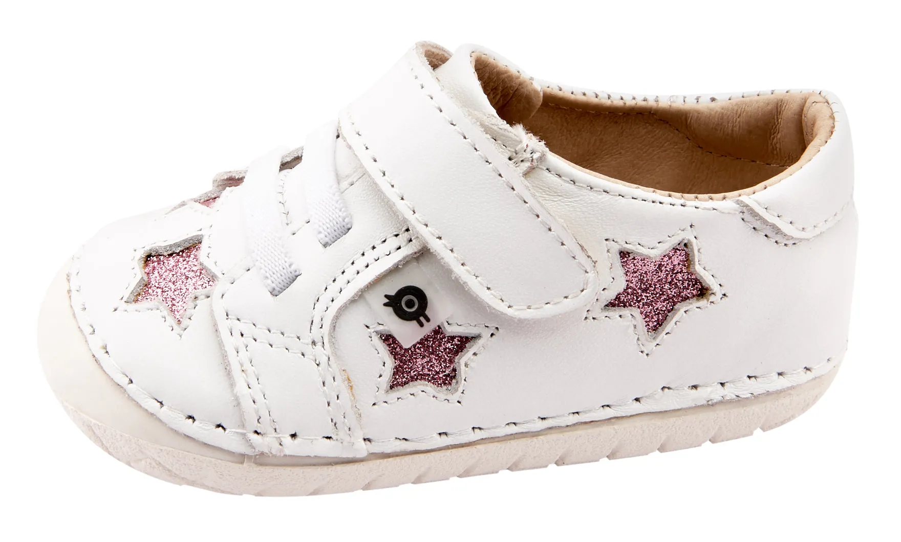 Old Soles Girl's 4045 Starey Pave Sneakers - Snow/Glam Pink