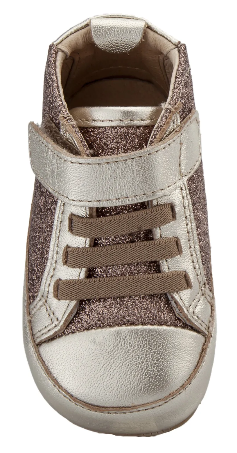 Old Soles Girl's & Boy's Glam Gal Sneakers - Glam Choc/Titanium