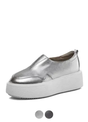 Omi Women's Platform Casual Vulcanized Shoes