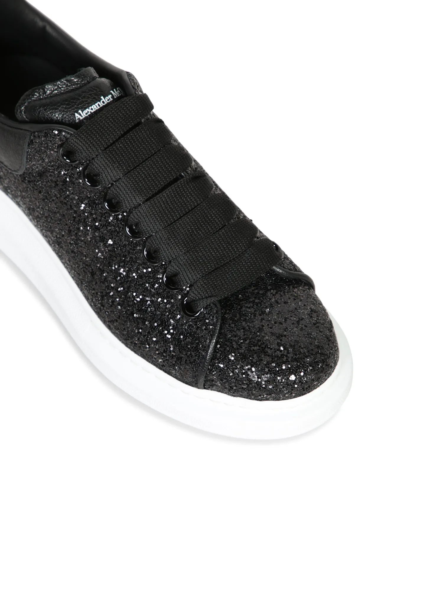 Oversize Black Glitter Sneakers