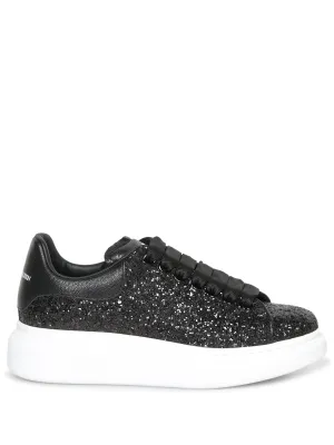 Oversize Black Glitter Sneakers