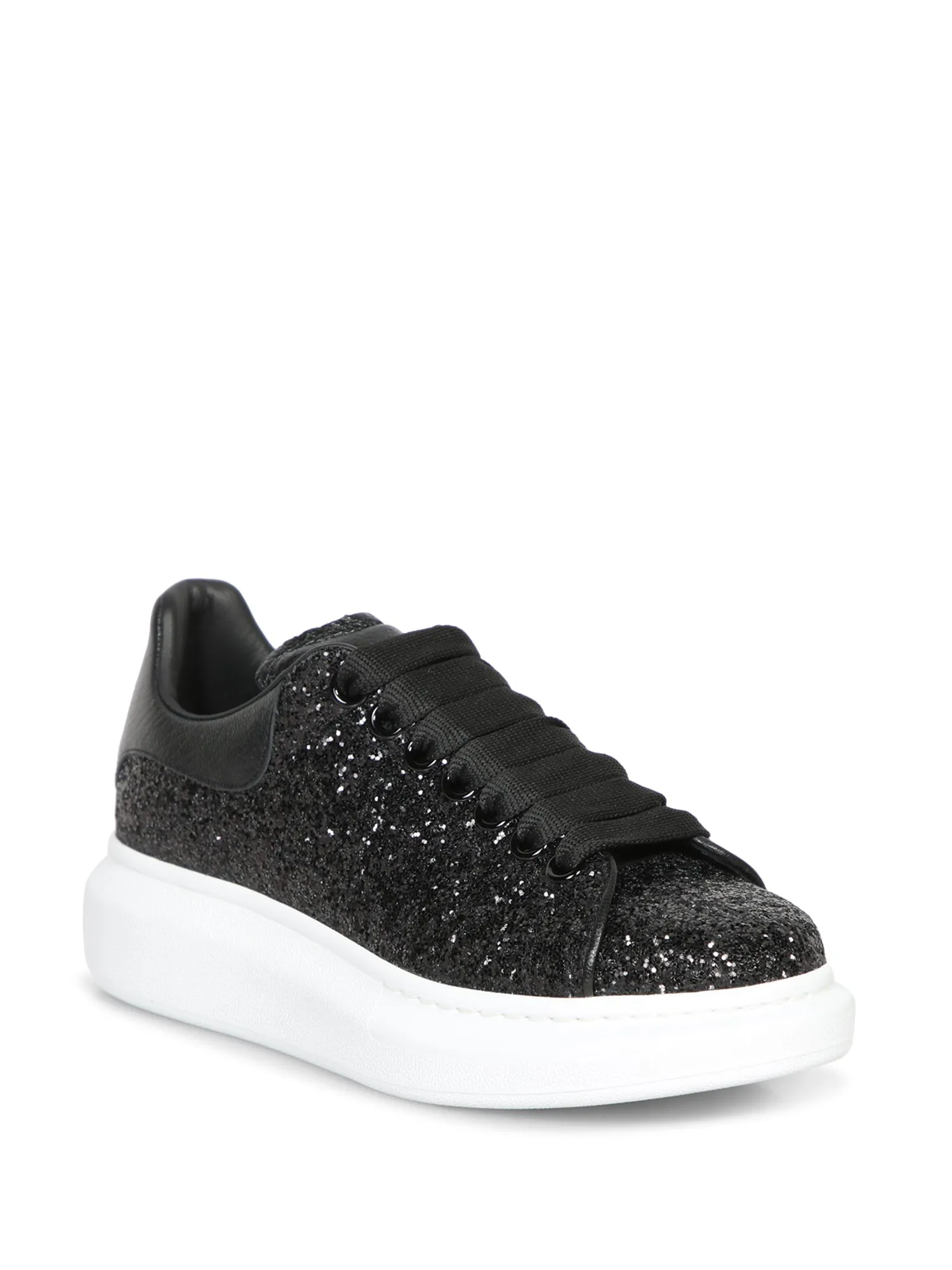 Oversize Black Glitter Sneakers