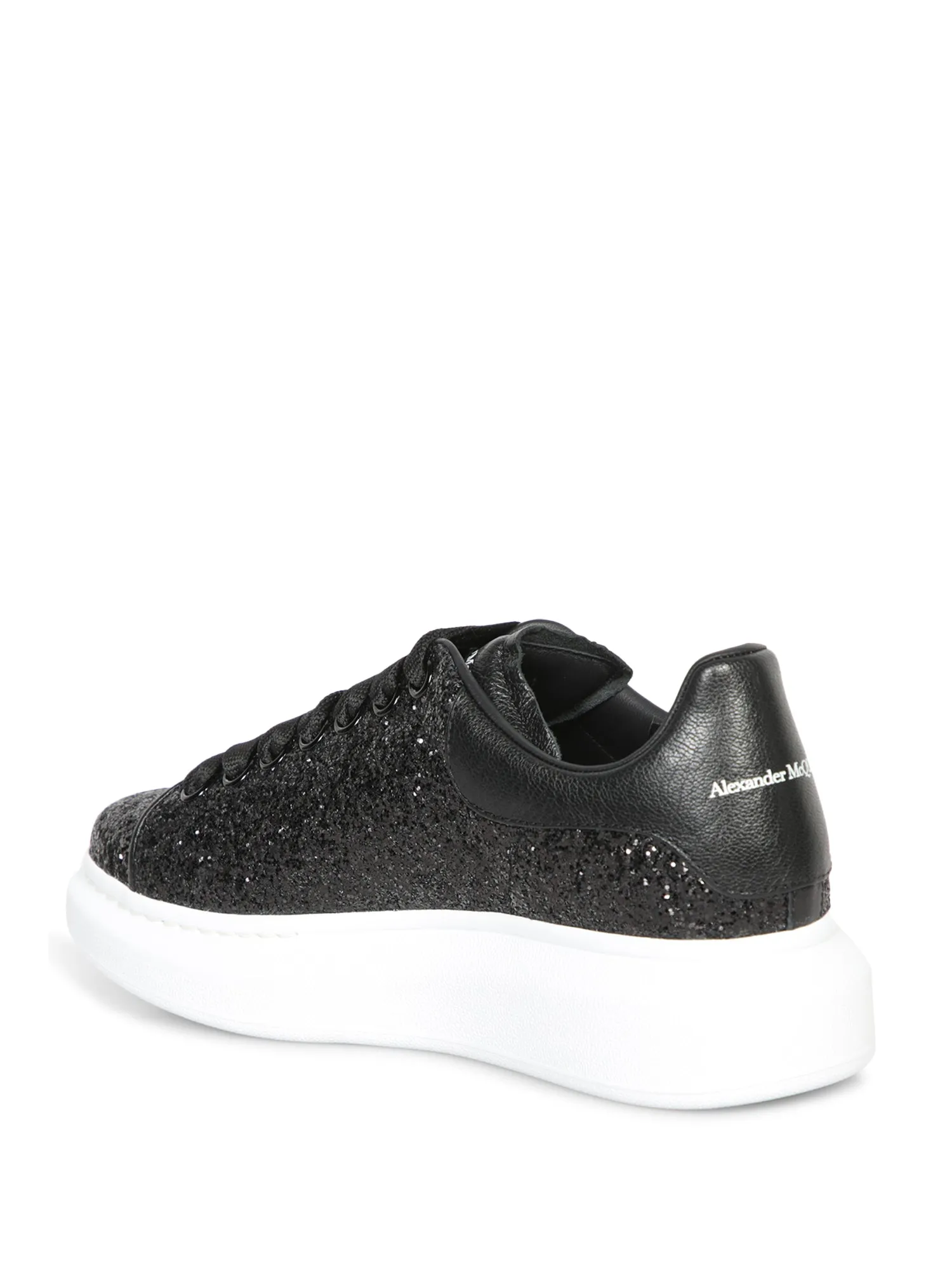 Oversize Black Glitter Sneakers