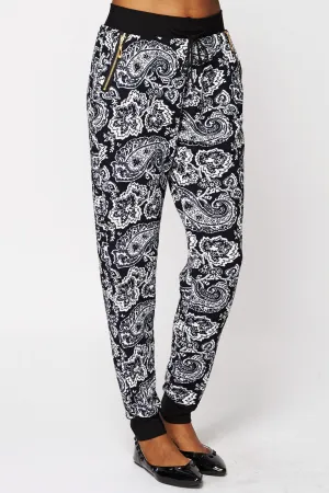 Paisley Print  Joggers