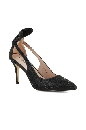 Party Wear Court Shoes I47164-Black