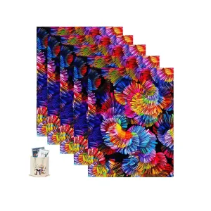 Pattern Heat Transfer Vinyl 5 Sheets 8 in x 12 in HTV Roll Iron on Film