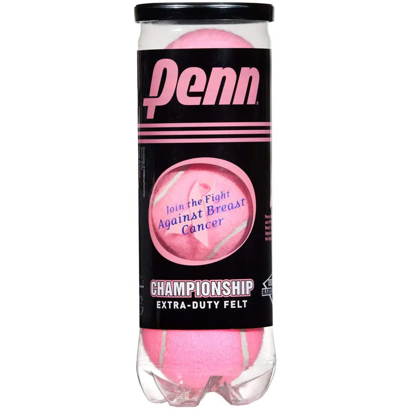 Penn Pink Championship Extra Duty Felt Tennis Ball Single Can