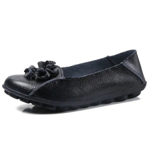 Piery Women's Casual Flat Black Shoes