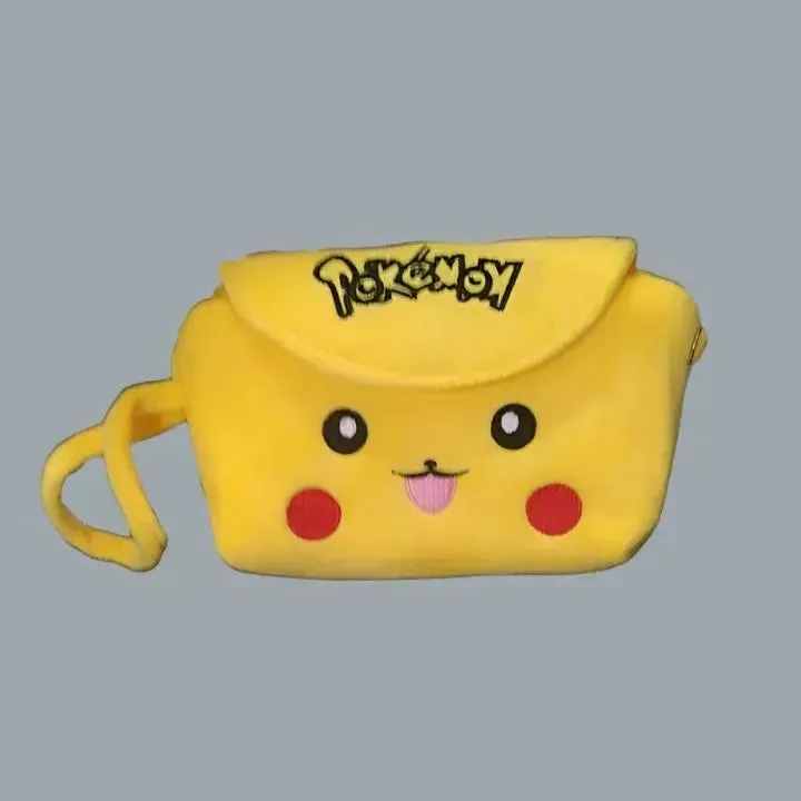 Plush Pikachu Pencil Pouch