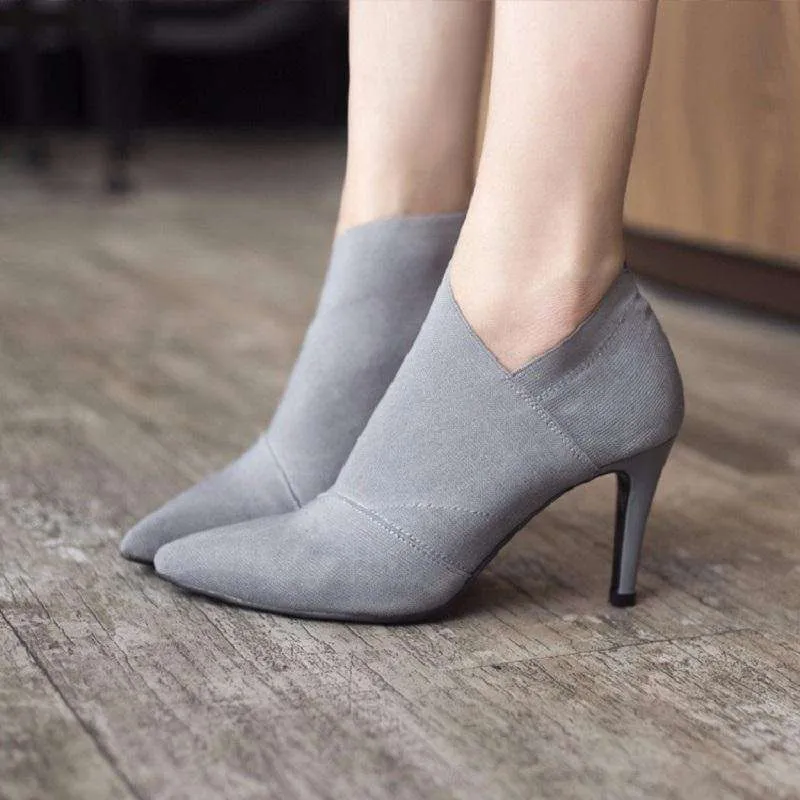 Pointed Comfy Casual Heels