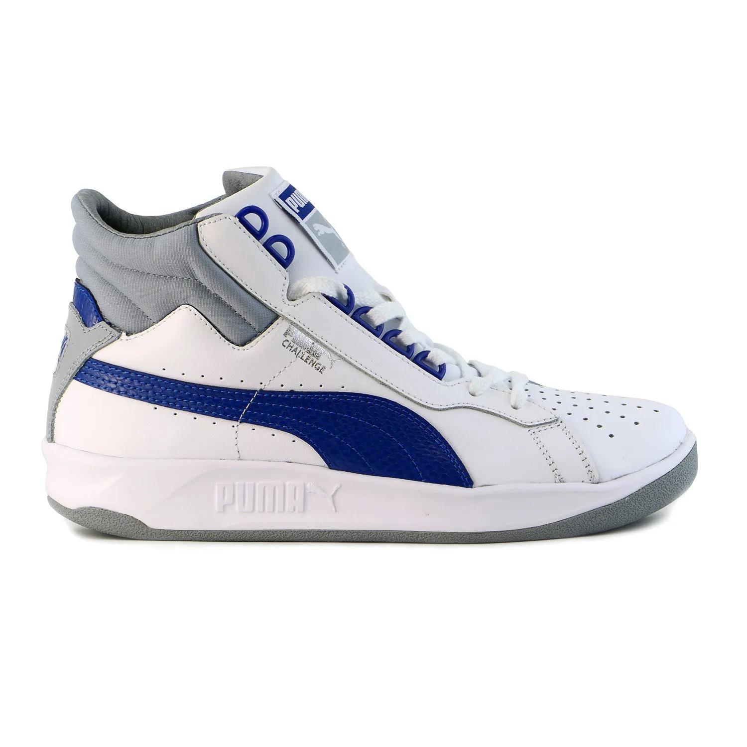 Puma Challenge Mid Fashion Sneaker Shoe - White/Limoges - Mens