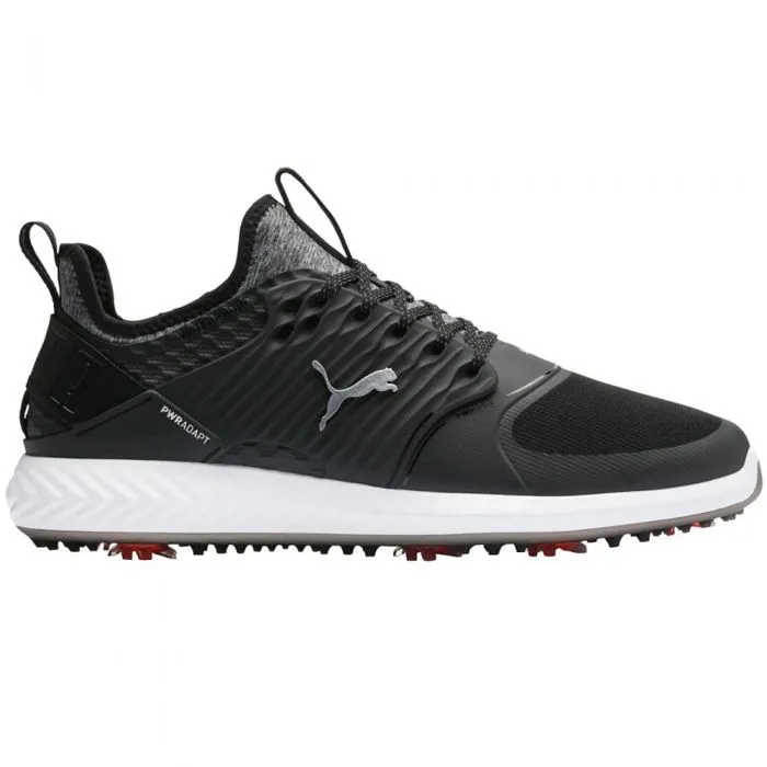 Puma Ignite PWRADAPT Caged Spiked Shoes - Puma Black/Silver/Black