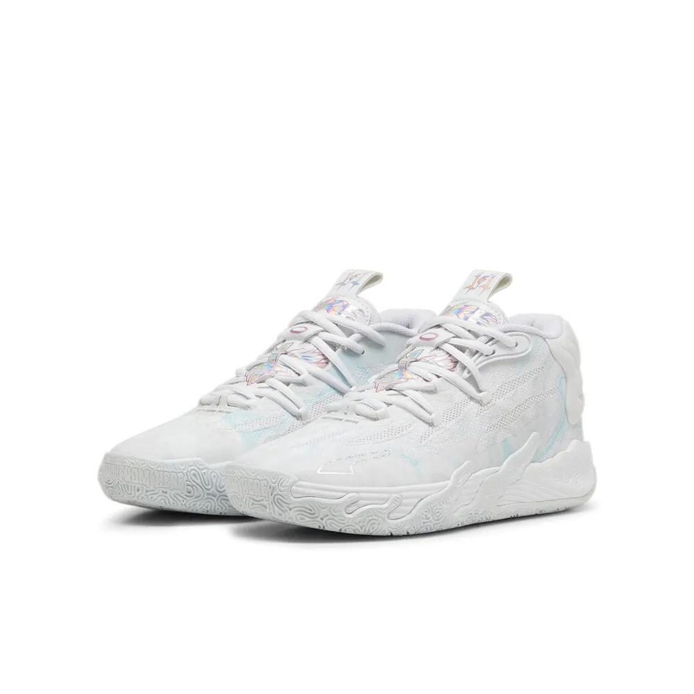 PUMA MB.03 Iridescent JR (GS) "Iridescent" Basketball Shoes 'White/Dewdrop'