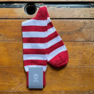 Regent - Cotton Socks - Hoops - Red & White