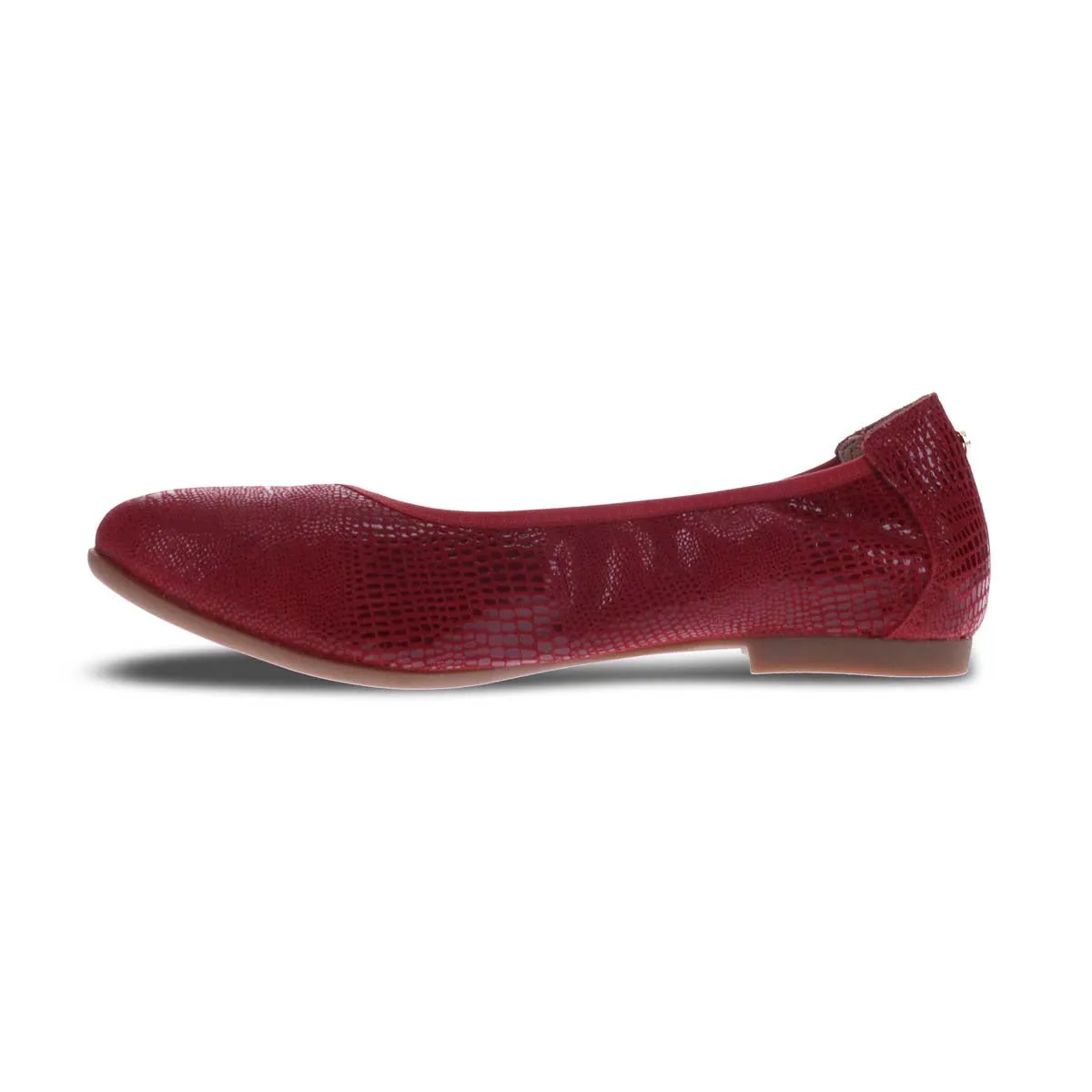 Revere Nairobi Women Slip-on Casual Shoes In Cherry Lizard