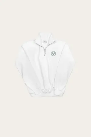 Runyon Sporting Club Quarter-Zip White