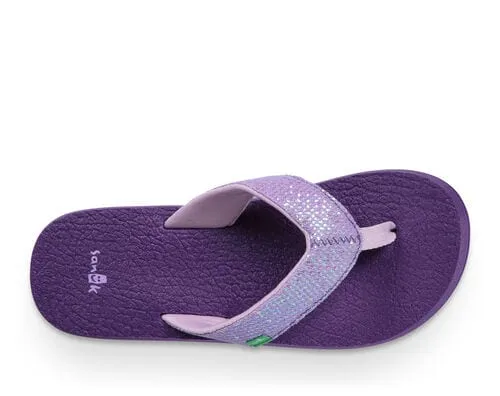 Sanuk Lil Yoga Glitter Purple