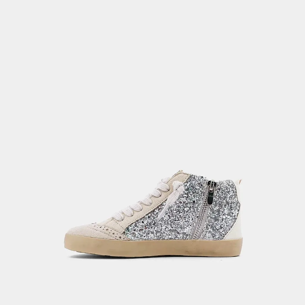 ShuShop Kids Paulina Sneaker Silver Glitter