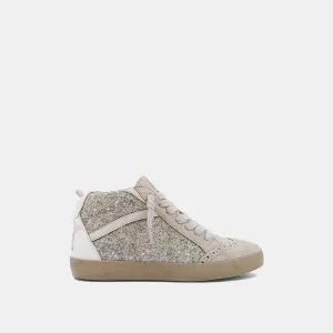 ShuShop Riley Kids Pearl Glitter High Top Sneaker