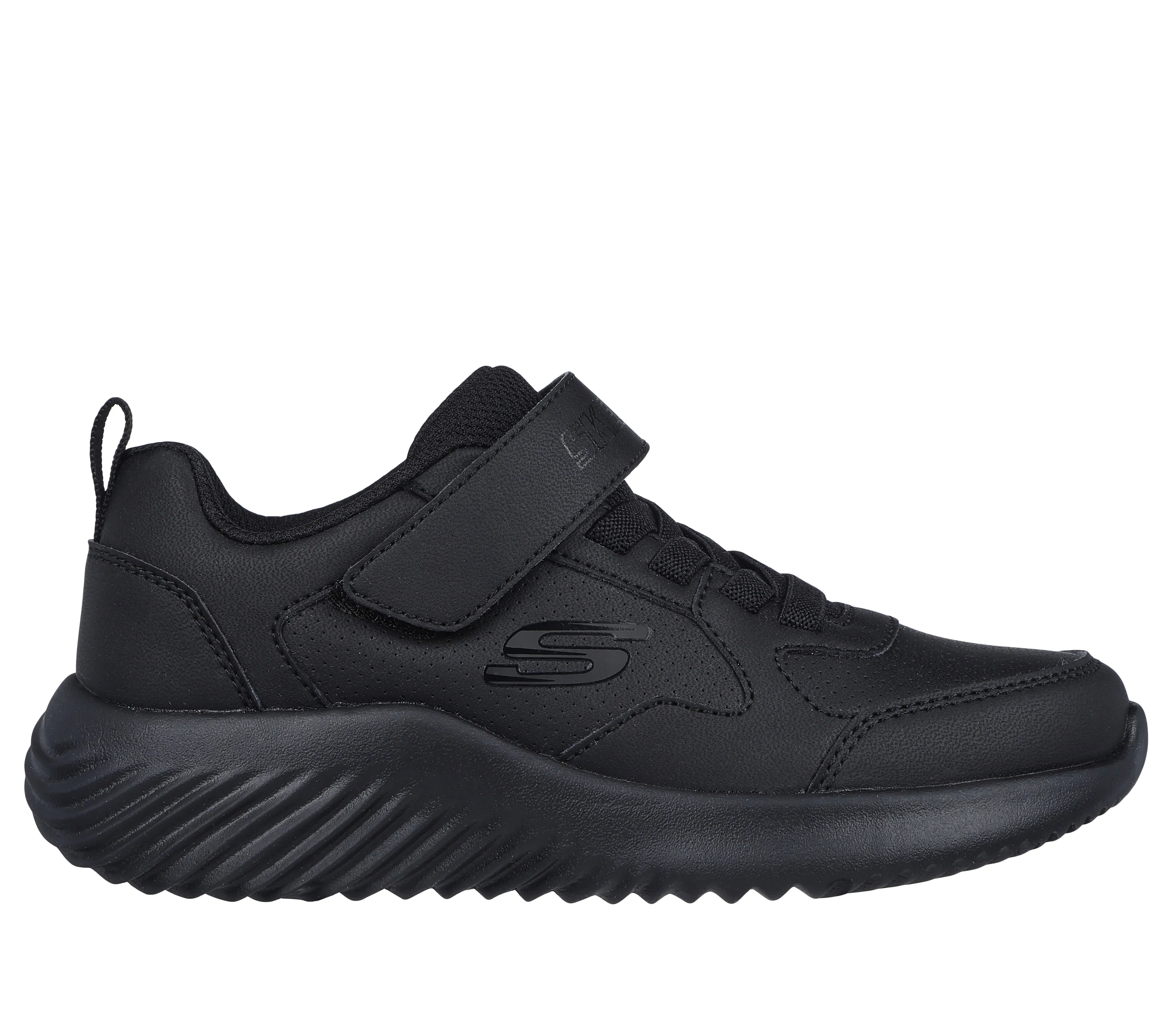 Skechers Bounder Power Study Black School Trainer