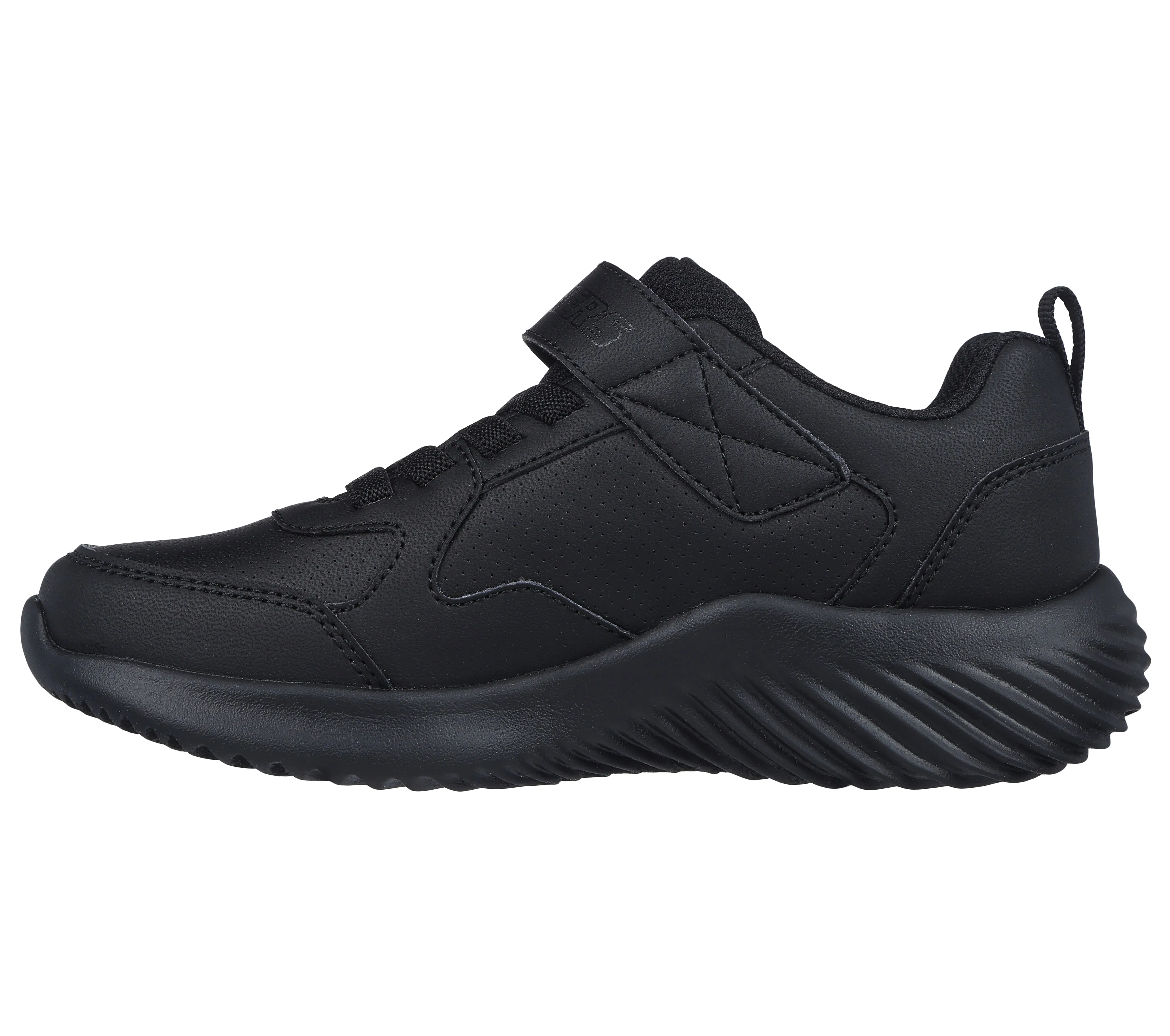 Skechers Bounder Power Study Black School Trainer