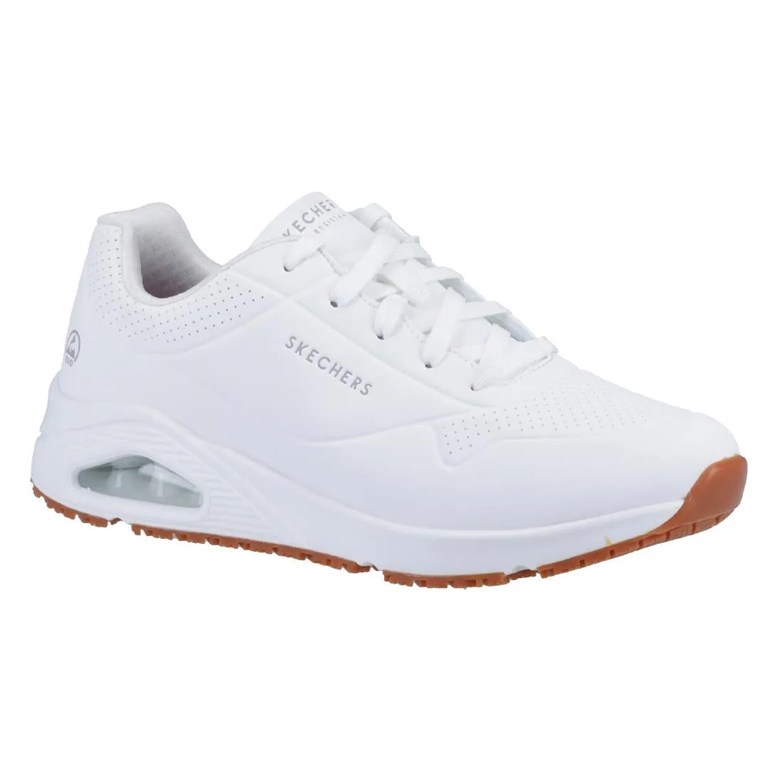 Skechers Mens UNO Slip Resistant Trainers 45 White