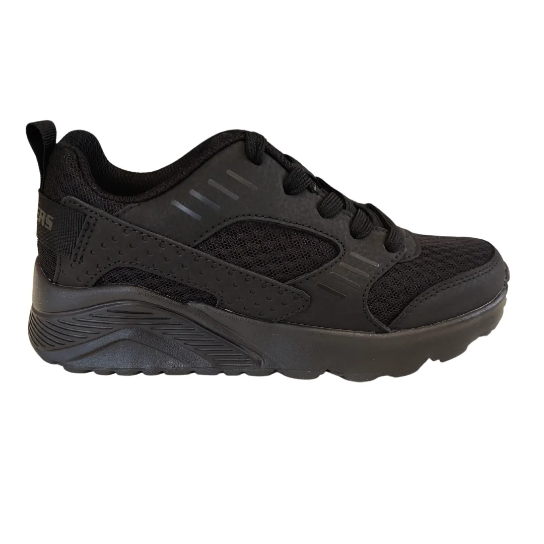 Skechers Uno Lite-Ronzo Black School Trainer