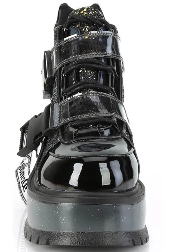 SLACKER-50 [Black Patent] | PLATFORM BOOTS [PREORDER]