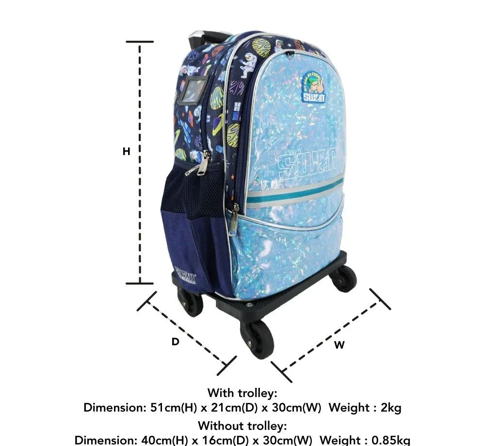 Swan Smile Pop Up Roll School Bag (XL)