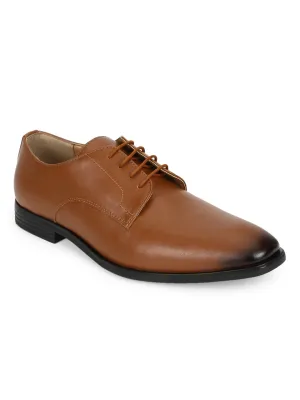 Tan PU Men's Low Heel Lace Up Shoes (TC-SM-5003-TANPU)